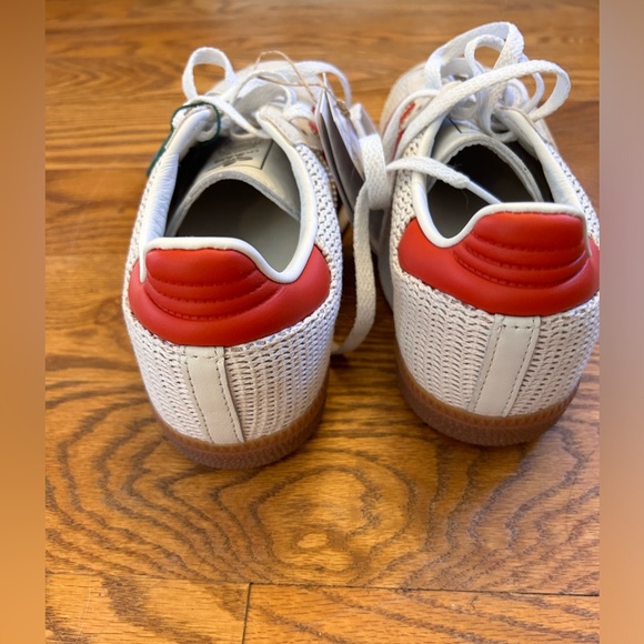 Adidas samba, crystal white preloved red, NWT, men’s size7 - Picture 4 of 12
